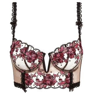 SOLD For Love and Lemons Victoria's Secret Juliet Embroidered Bustier Size L